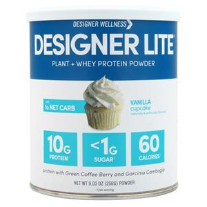 Designer Protein Designer Lite - Plant + Whey Protein Powder Vanilla Cupcake 9.03 oz