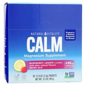 Natural Vitality Calm Stick Packs Raspberry-Lemon 30 pckts