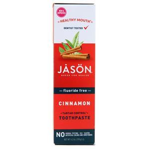 Jason Healthy Mouth Fluoride Free Toothpaste - Tartar Control Cinnamon 4.2 oz
