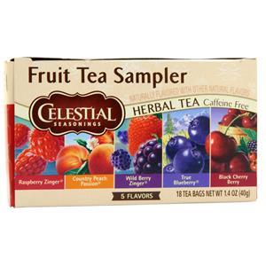 Celestial Seasonings Herbal Tea Fruit Tea Sampler 18 pckts