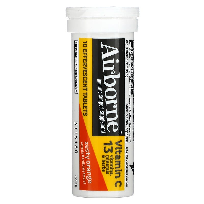 Airborne Airborne - Effervescent Tablets Zesty Orange 10 tabs