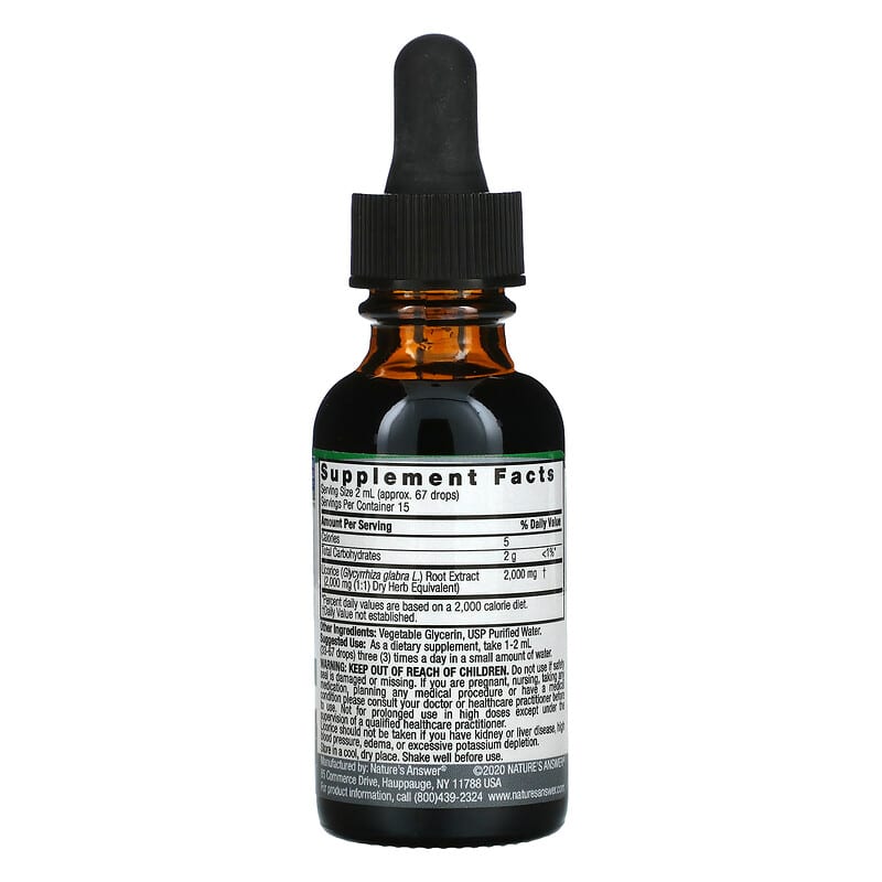 Nature's Answer Licorice Root (Alcohol Free) 1 fl.oz