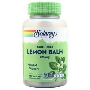 Solaray Lemon Balm (475mg) 100 vcaps