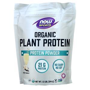 Now Organic Plant Protein Creamy Vanilla 1.2 lbs