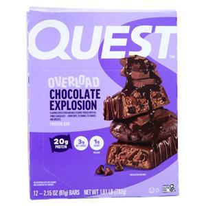 Quest Nutrition Quest Overload Protein Bar Chocolate Explosion 12 bars