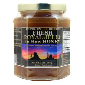 CC Pollen High Desert Fresh Royal Jelly in Raw Honey 13 oz