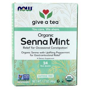 Now Organic Senna Mint Tea 24 pckts