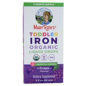 MaryRuth's Organic Toddler Iron Liquid Drops Grape 2 fl.oz