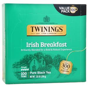 Twinings of London Pure Black Tea Irish Breakfast 100 pckts