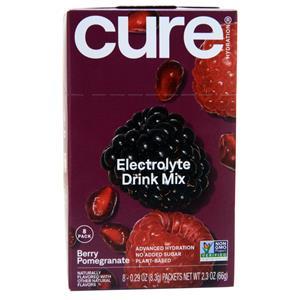 Cure Hydration Electrolyte Drink Mix Berry Pomegranate 8 pckts