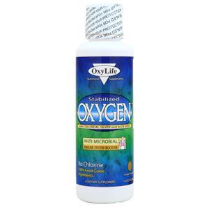 OxyLife Oxygen with Colloidal Silver and Aloe Vera - Stabilized Orange Pineapple 16 oz