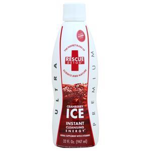 Rescue Detox ICE Instant Cleansing Energy Drinks Cranberry 32 fl.oz