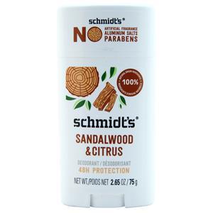 Schmidt's Natural Deodorant Sandalwood & Citrus 2.65 oz