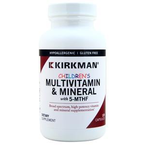 Kirkman Children's Multivitamin & Mineral with 5-MTHF 120 caps