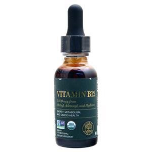 Global Healing Organic Vitamin B12 Liquid (5000mcg) 1 fl.oz