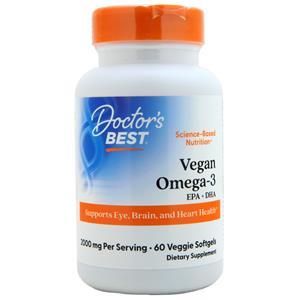 Doctor's Best Vegan Omega-3 EPA + DHA 60 sgels