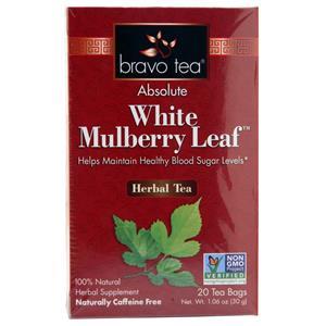 Bravo Tea Absolute White Mulberry Leaf Herbal Tea 20 pckts