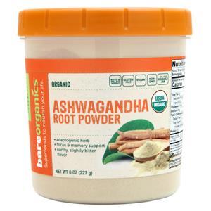 Bare Organics Organic Ashwagandha Root Powder 8 oz