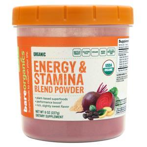 Bare Organics Organic Energy & Stamina Blend Powder 8 oz