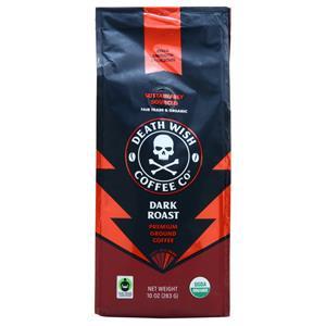 Death Wish Coffee Premium Ground Coffee Dark Roast 10 oz
