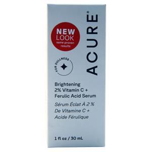 Acure Brightening 2% Vitamin C + Ferulic Acid Serum 1 fl.oz
