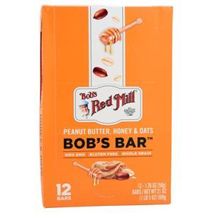 Bob's Red Mill Bob's Bar Peanut Butter, Honey & Oats 12 bars
