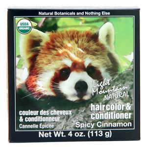 Lotus Brands Light Mountain Natural Hair Color & Conditioner Spicy Cinnamon 4 oz