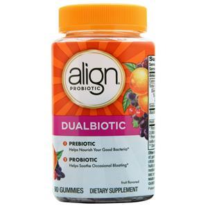 Align Probiotics DualBiotic Gummies Fruit 60 gummy