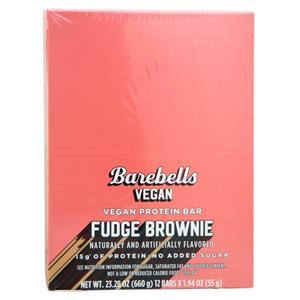 Barebells Vegan Protein Bar Fudge Brownie 12 bars