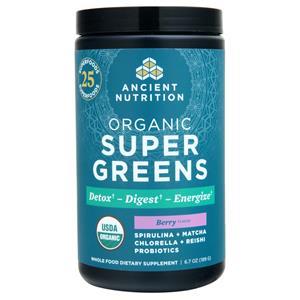 Ancient Nutrition Organic SuperGreens Powder Berry 189 grams