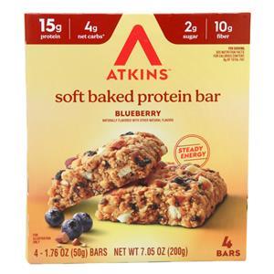 Atkins Soft Baked Protein Bar Blueberry 4 bars