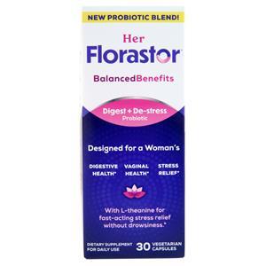 Florastor Her Florastor Digest + De-stress Probiotic 30 vcaps