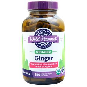 Oregon's Wild Harvest Organic Ginger 180 vcaps