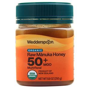 Wedderspoon Organic Raw Multifloral Manuka Honey MGO 50+ 8.8 oz