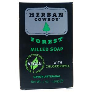 Herban Cowboy Vegan Milled Bar Soap Forest 5 oz