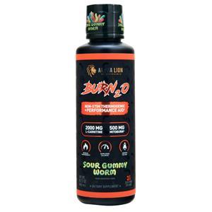 Alpha Lion Burn2O Sour Gummy Worm 15.72 oz