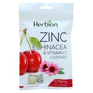 Herbion Zinc, Echinacea & Vitamin C Lozenges Cherry 25 lzngs