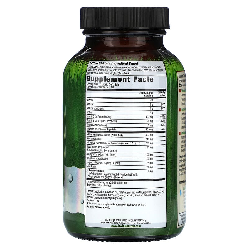 Irwin Naturals Immuno-Shield 100 sgels