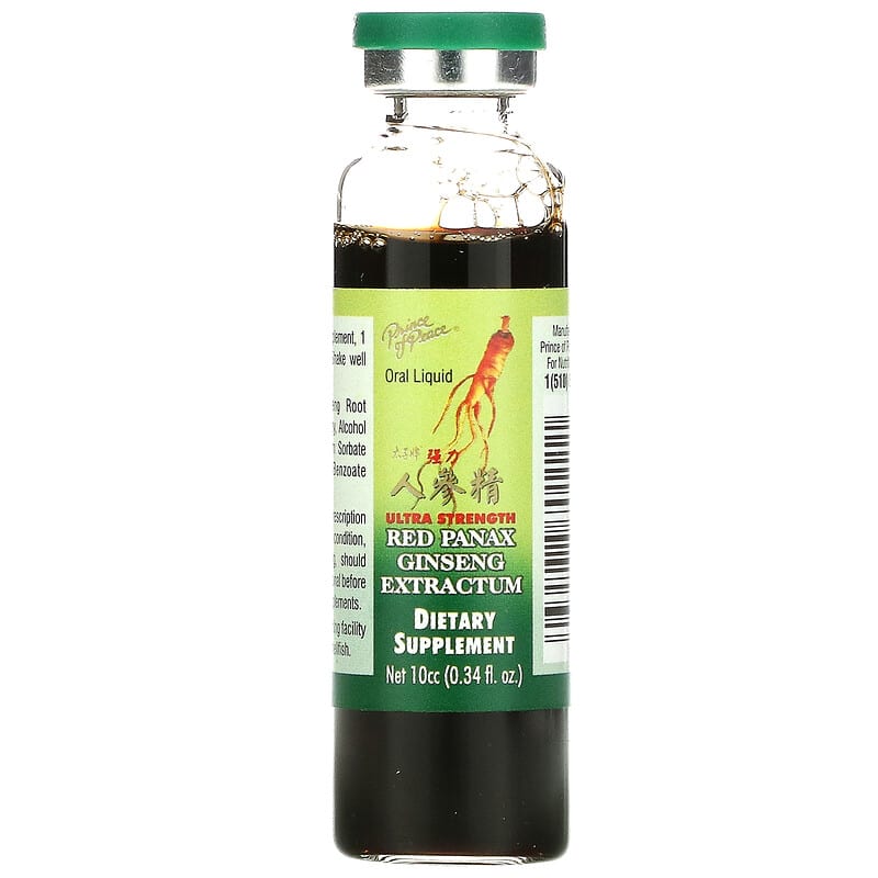 Prince of Peace Red Panax Ginseng Extractum (400mg) 30 bttls