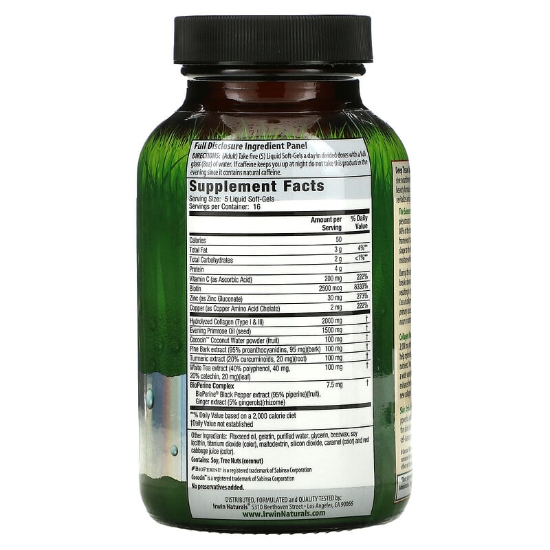 Irwin Naturals Collagen-Pure 80 sgels