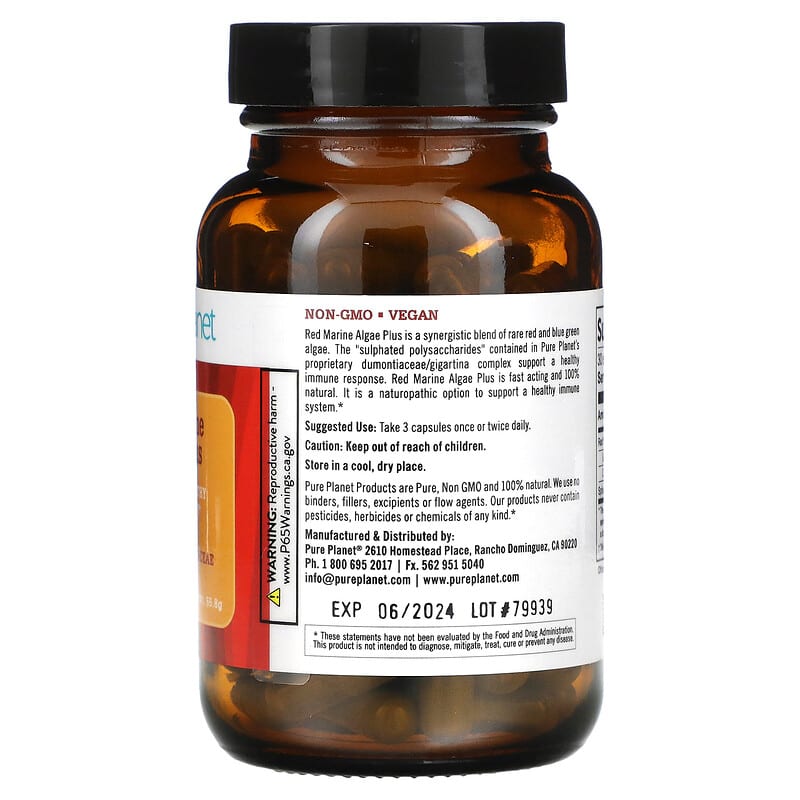 Pure Planet Red Marine Algae Plus 90 vcaps