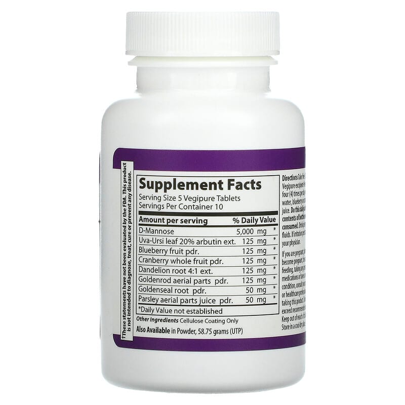Vibrant Health U.T. Vibrance - Mannose & Botanicals 50 tabs
