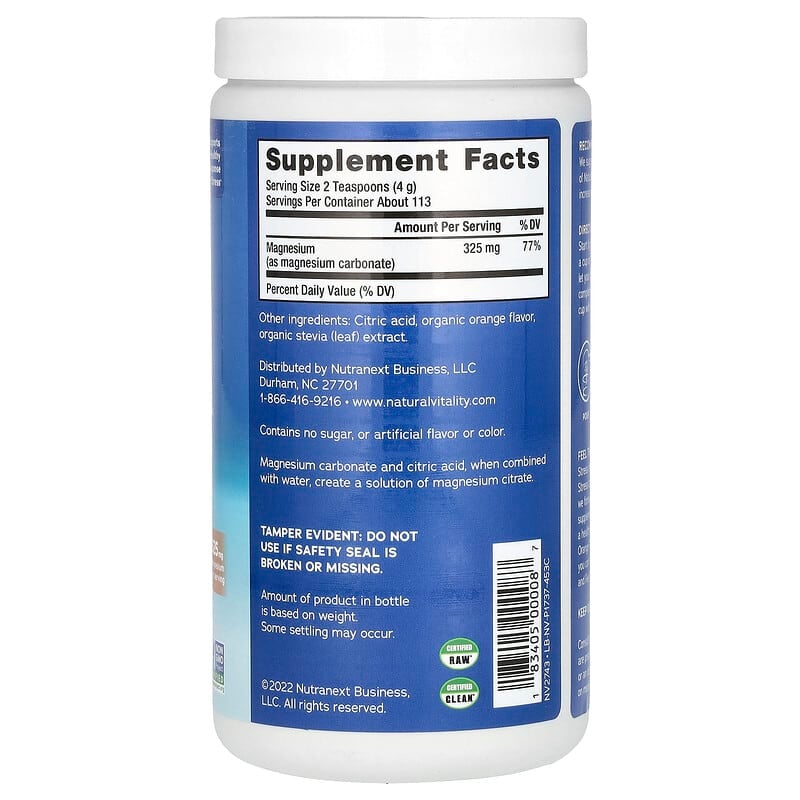 Natural Vitality Calm Orange 16 oz