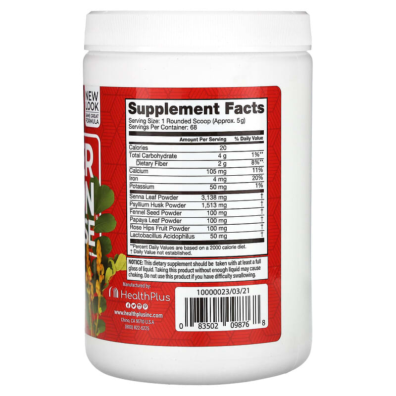 Health Plus Super Colon Cleanse Powder 12 oz