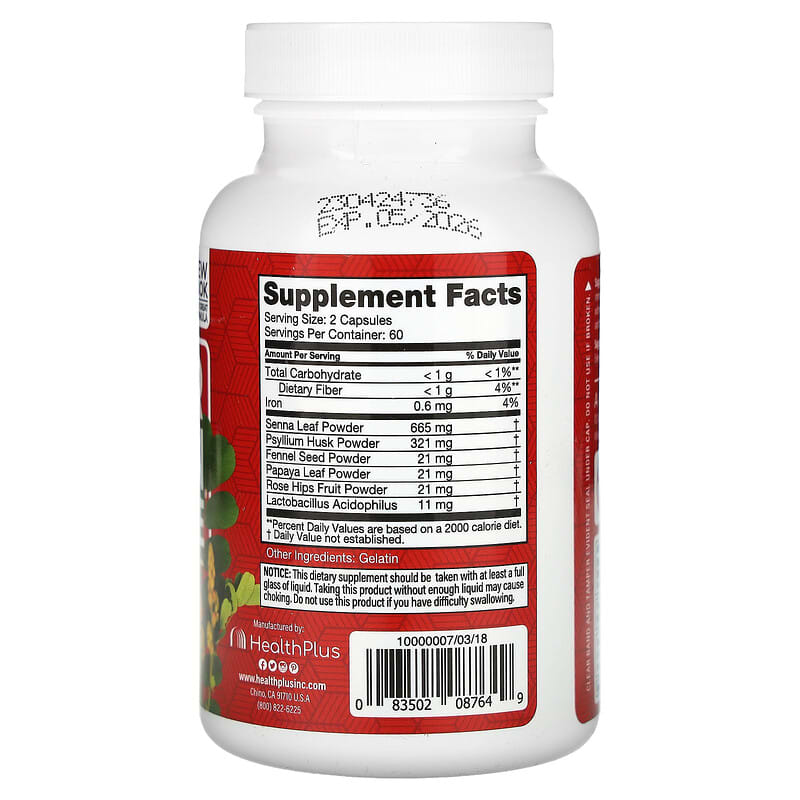 Health Plus Super Colon Cleanse 120 caps
