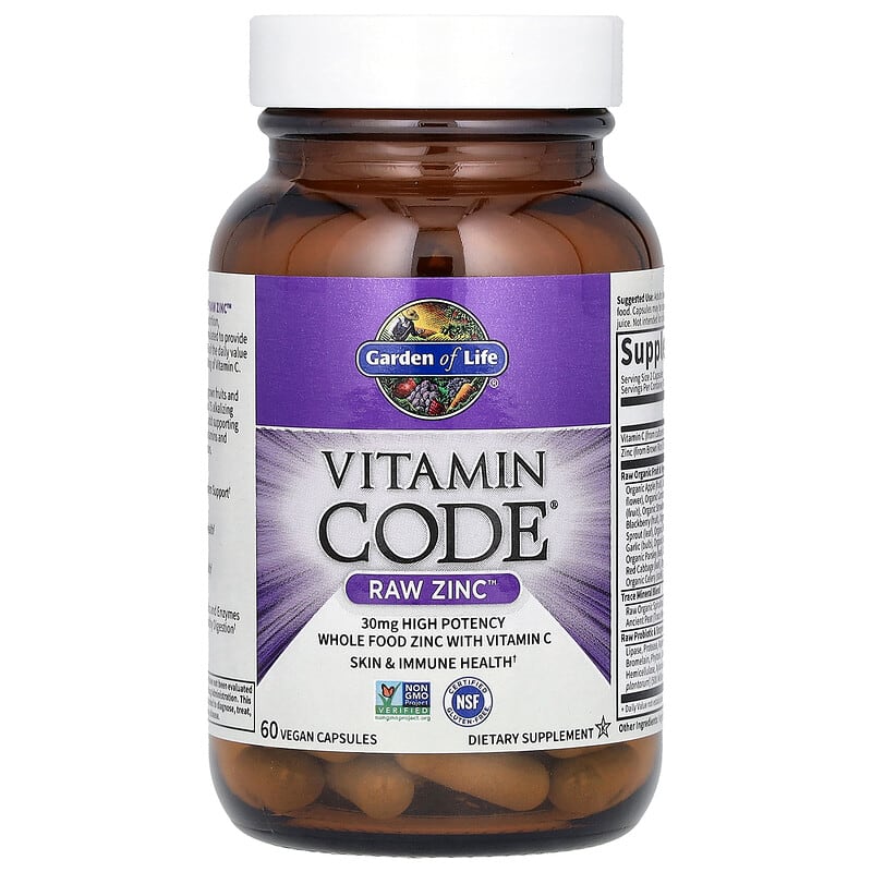 Garden Of Life Vitamin Code - Raw Zinc 60 vcaps