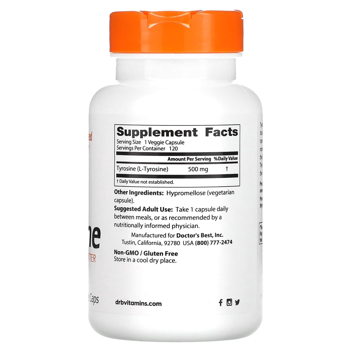 Doctor's Best Best L-Tyrosine 120 vcaps