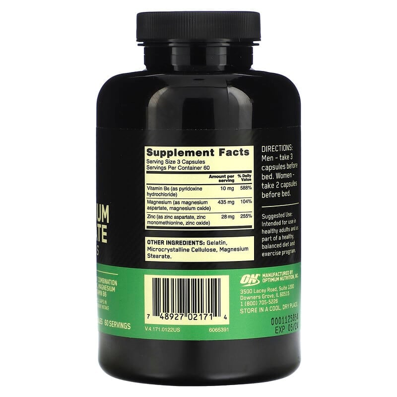 Optimum Nutrition ZMA 180 caps