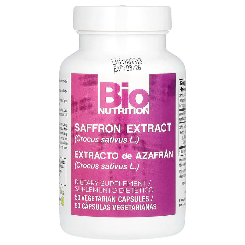 Bio Nutrition Saffron Extract (88.5mg) 50 vcaps