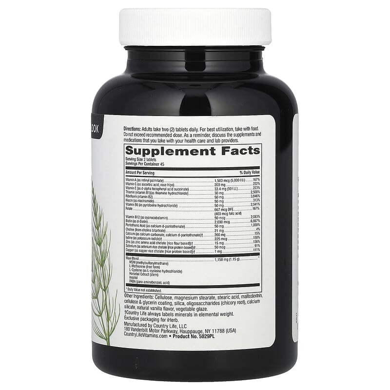 Country Life Maxi-Hair 90 tabs